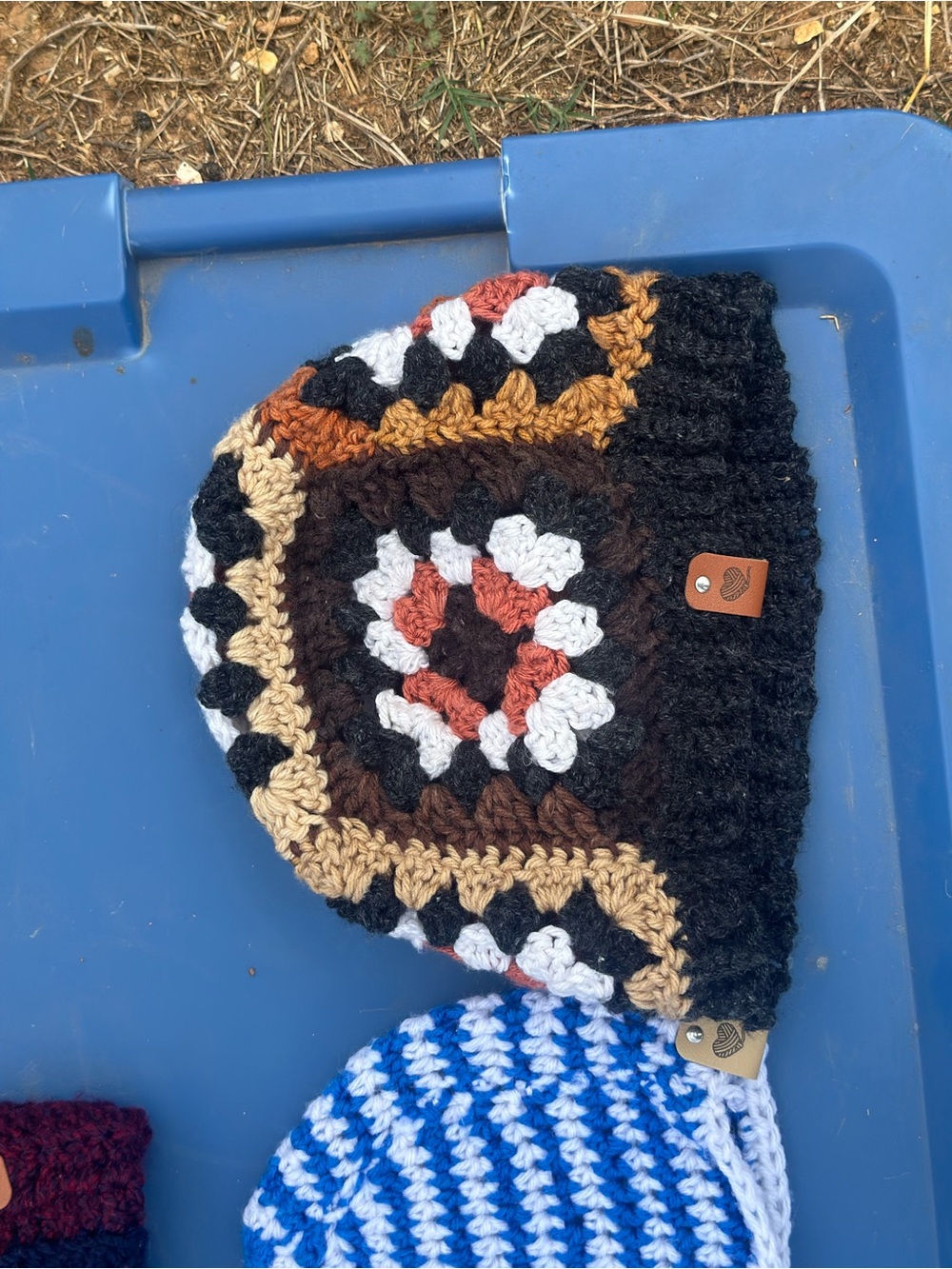 Crochet Beanie Hat - Multicolor